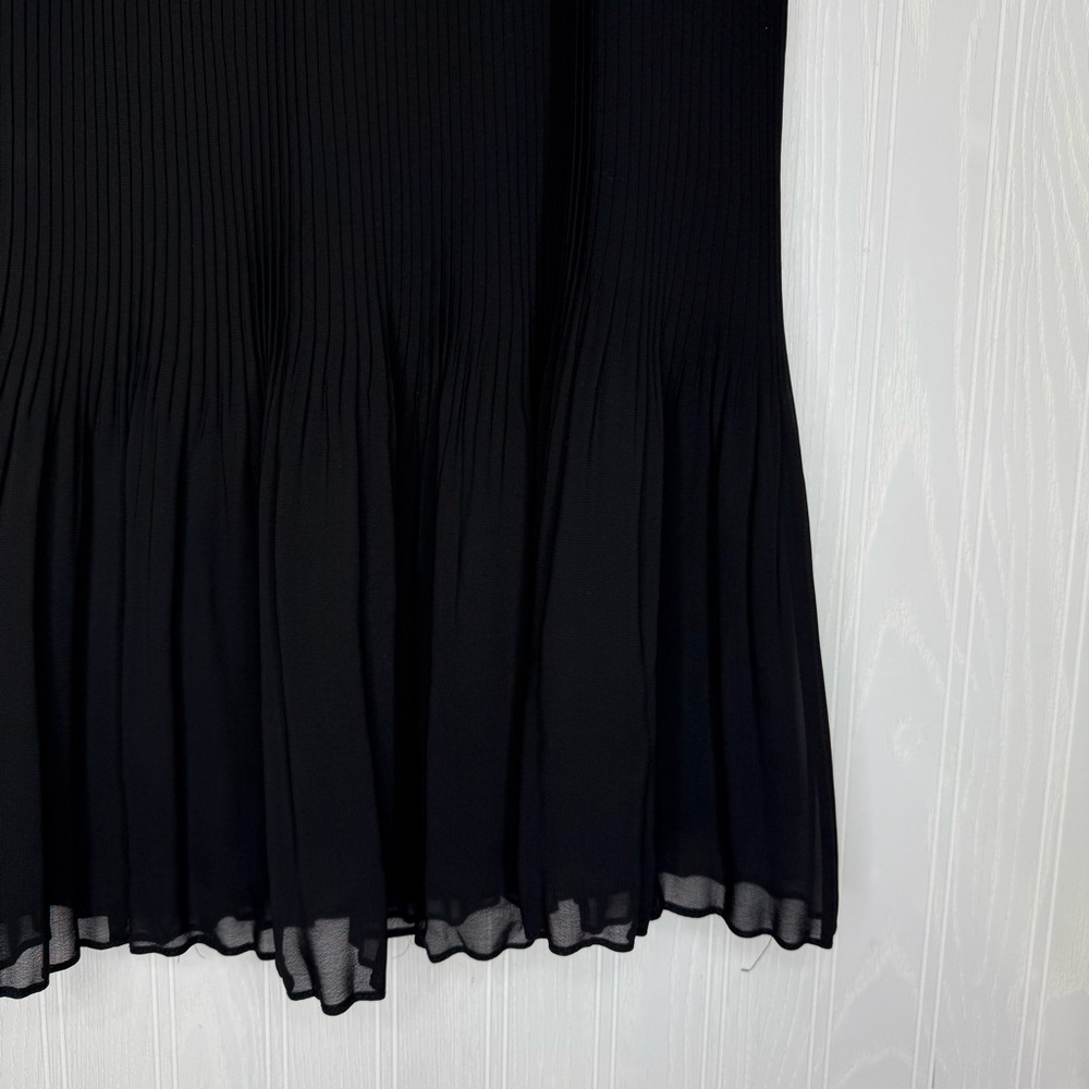Alfani Woman fully lined black midi skirt with pleated ruffle size 2X - Picture 2 of 6